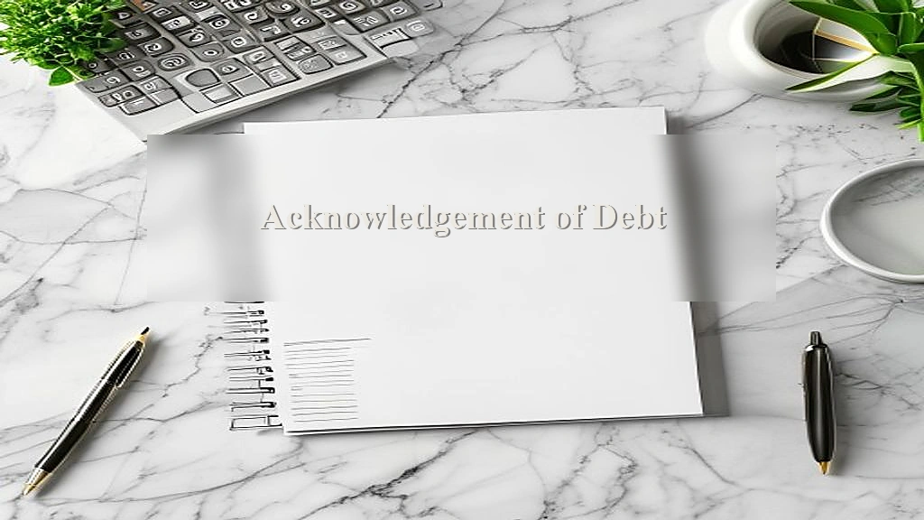 Acknowledgement of Debt
