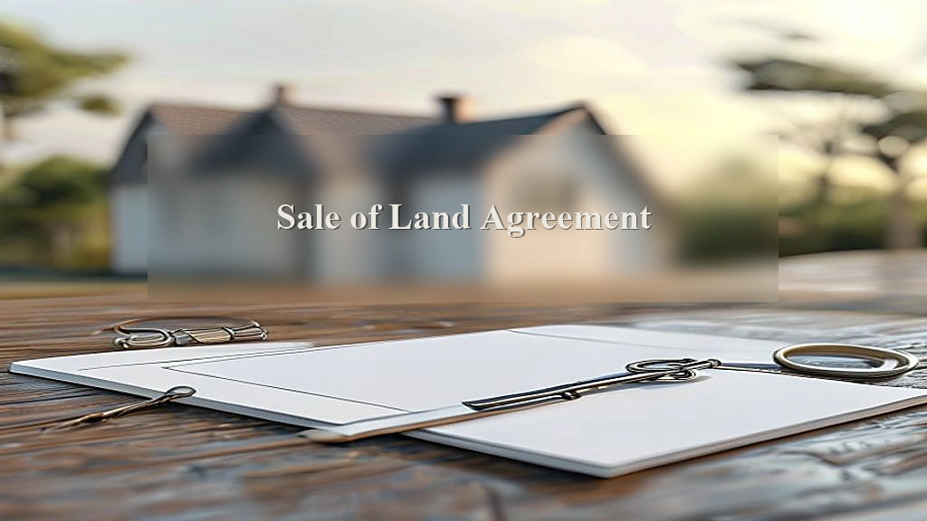 Photograph representing Sale of Land Agreement