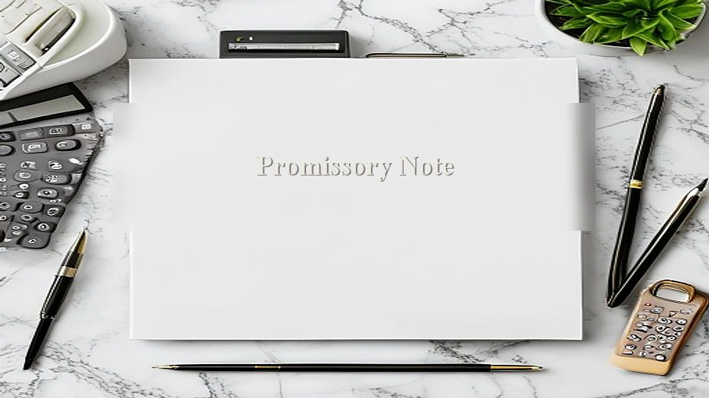 Photograph representing Promissory Note